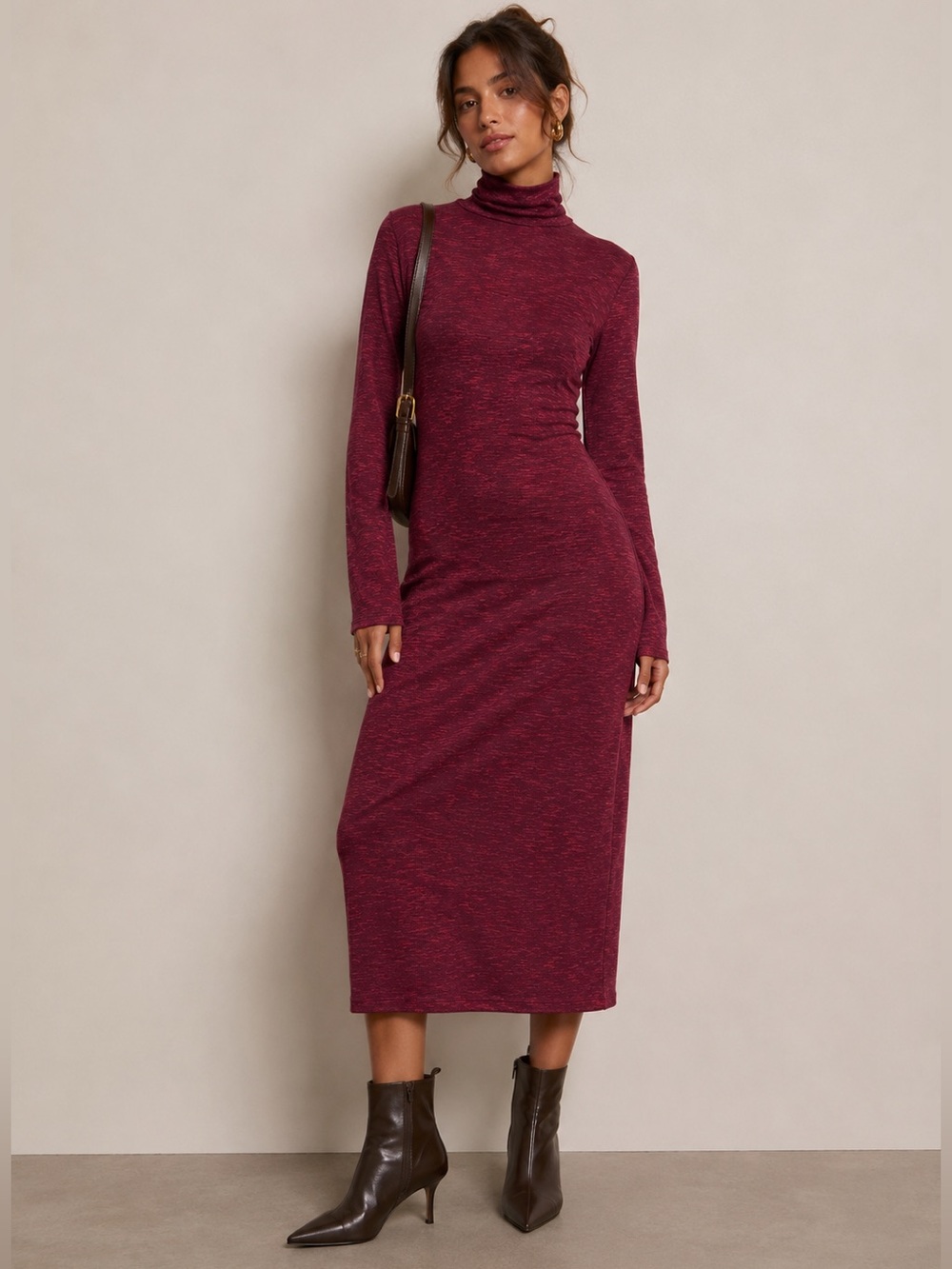 *NWT* PROJECT RUNWAY Knit Turtleneck Midi Dress
